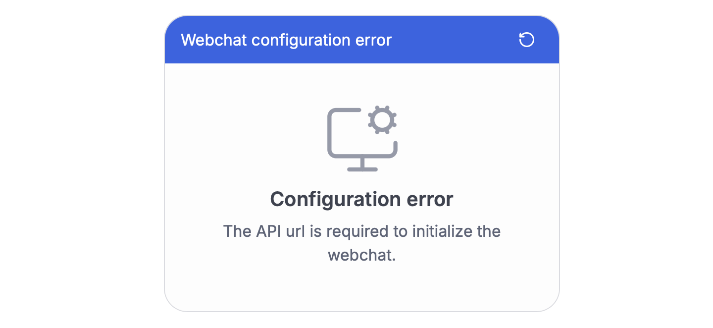 Missing API URL